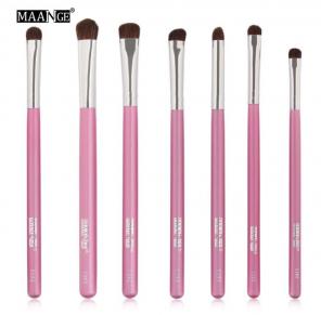 Pro 7 Pcs Pink Rose Eyeshadow Brushes