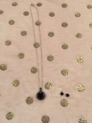 Heart Necklace & Earrings Set
