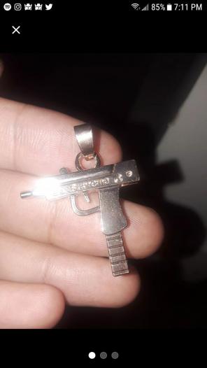 Supreme Uzi Pendant