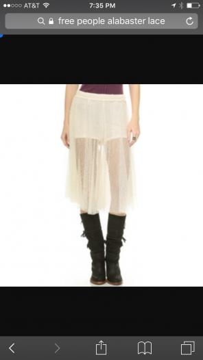 Free People Alabaster Lace Culotte Pants