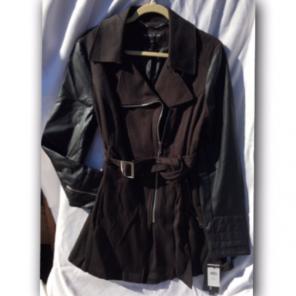 NWT Black Rivet XL Trench Coat