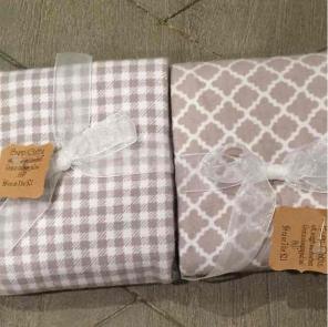 Lot 2 New burp clothes handmade grey
