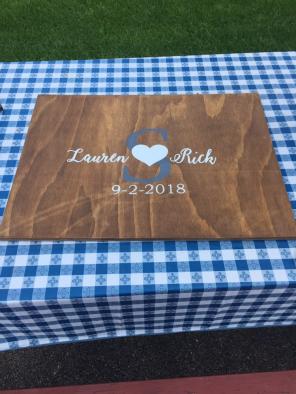 Wooden Guestbook