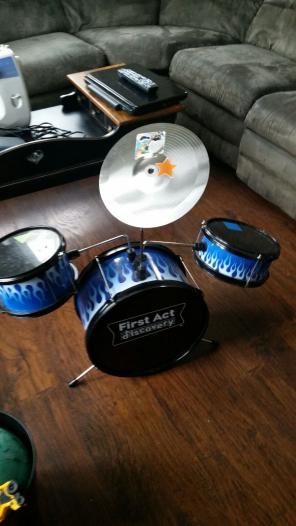 Childrens drum set