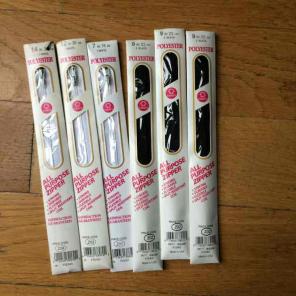 Polyester Zippers - white/black