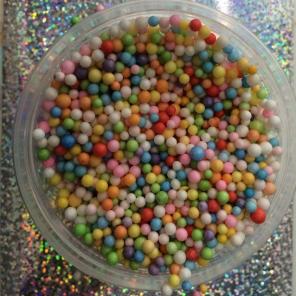 2 Colorful 4oz Foam Beads