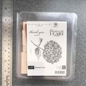 Stampin Up Because I Care stamp set NWT