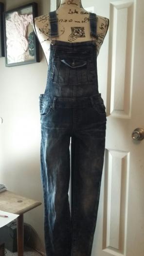 Denim overalls cute