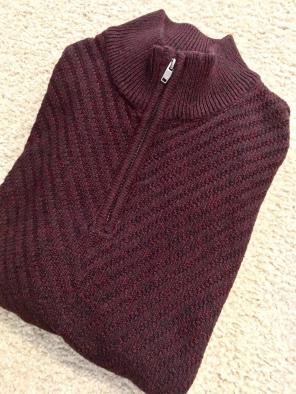 Calvin Klein 1/2 Zip Turtleneck Knit,NWT