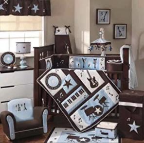 Lambs&Ivy rock n roll bed set