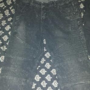 Ribbed knee jeans