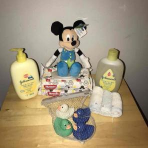 Baby Mickey Bath-time Gift Basket