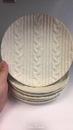 Cable Knit Pattern Plates