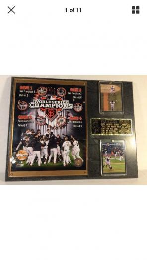 2012 SF Giants World Series Plaque