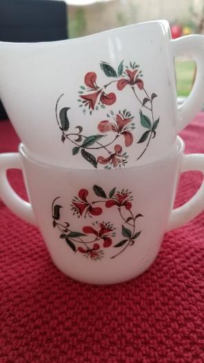 Fire King HTF Honeysuckle pattern