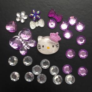 Hello Kitty Purples Decoden Kit