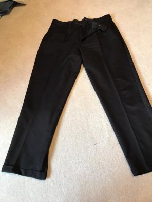 Savane black Men 38x34 Dress Pant