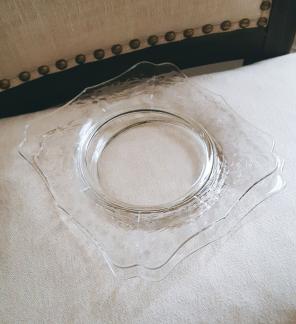 Set of Vintage Glass plates