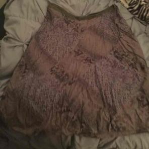 Army green patchwork hippy skirt