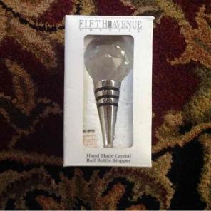 Crystal wine stopper