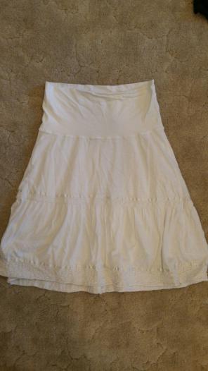Gap Maternity White Boho skirt