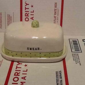 Rae Dunn smear butter dish
