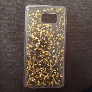 Gold flake case for Samsung Note 5