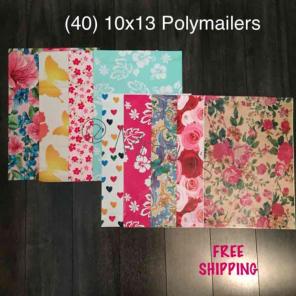 40 – 10 X 13 Mixed Design Polymailers