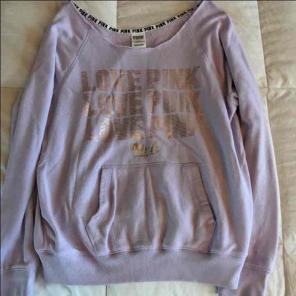 New pink sweater cut off