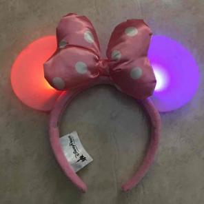 Minnie Mouse Pink Light up Ears Headband