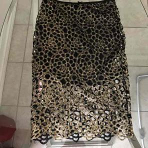 Black and gold skirt