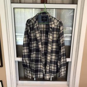 Blue & White Brand New W Tags Flannel