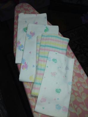 4 Vintage BABY BLANKETS
