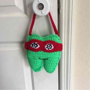Raphael Ninja Turtle Tooth Fairy Pillow