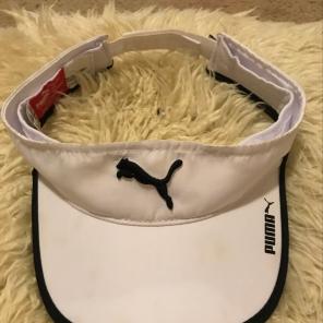 White And Black Puma Visor