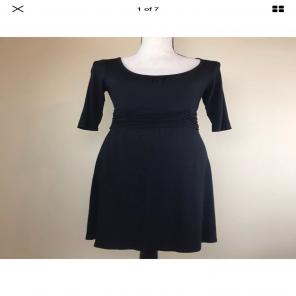 Athleta Ruched Waist Soft Knit Dress