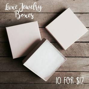 Luxe Matte Blush Pink Jewelry Boxes