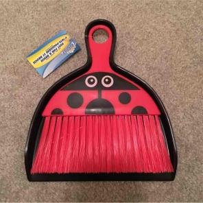 Ladybug dust pan and brush