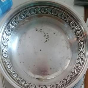 Silver bon bon dish