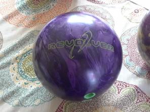 Brunswick purple bowling ball