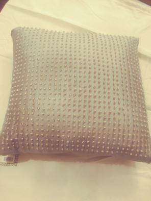Opulence Silver Sage 14x14 Silk Pillow
