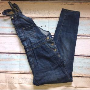 Denim Skinny Overalls