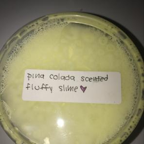 piña Colada Scented Fluffy Slime(8 oz)