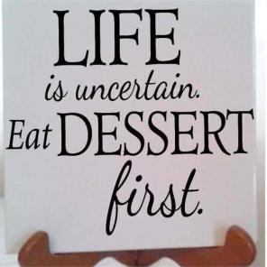 Life Is Uncertain Ceramic Tile