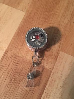 Blackhawks Floating Charm Id Badge