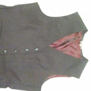 Charcoal grey mens vest
