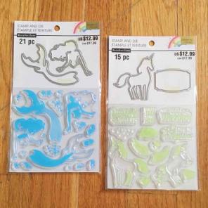 Clear Stamps with Die Cuts