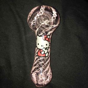 FREE SHIP! Triple Blown Hello Kitty Bowl