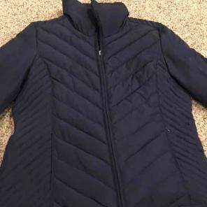 Kenneth Cole navy coat Euc