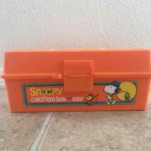 Vintage 1965 Zebco Snoopy Tackle Box